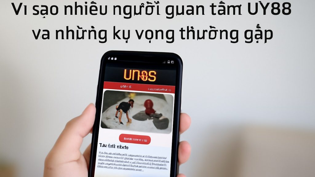 Minh họa: Vì sao nhiều người quan tâm UY88 và những kỳ vọng thường gặp